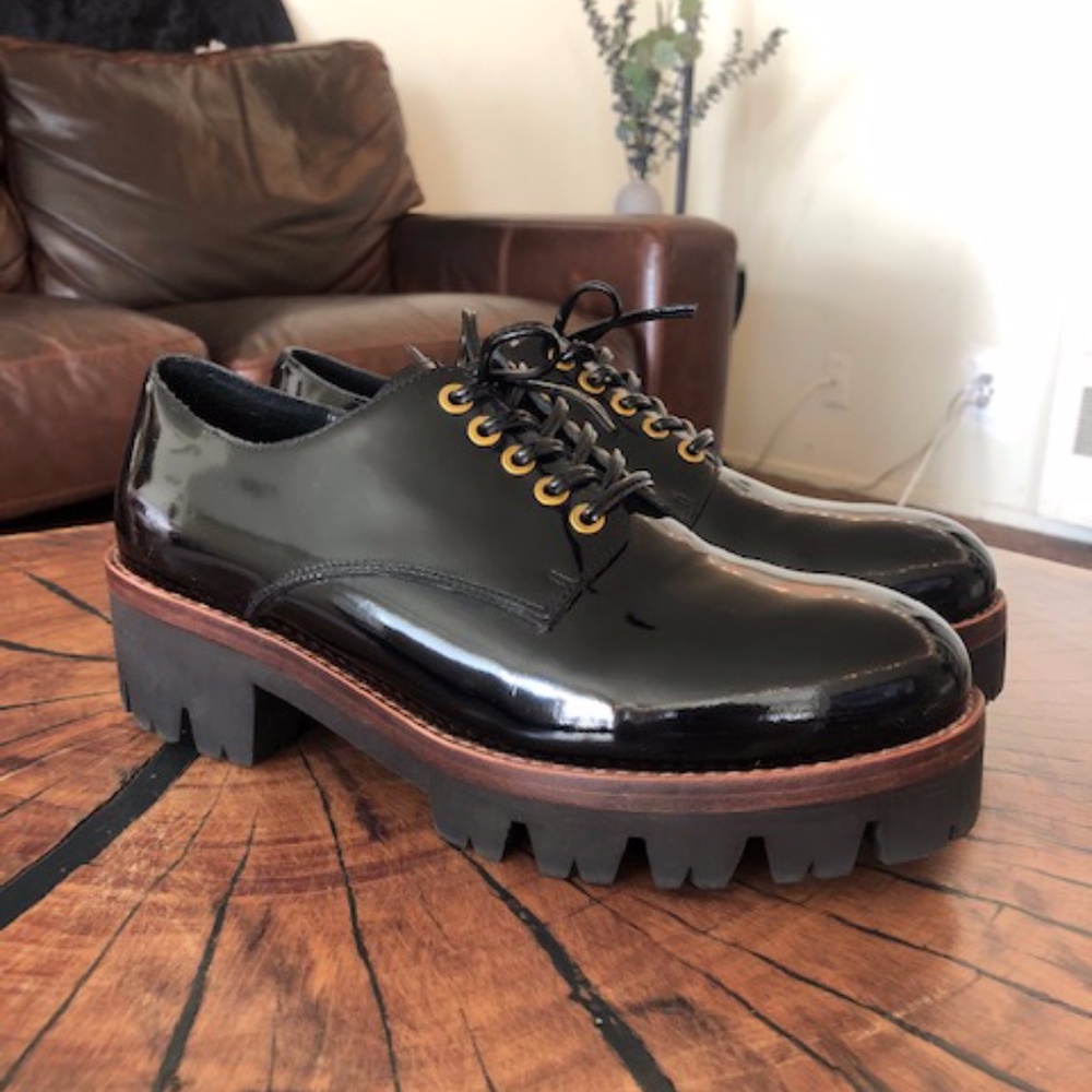 JEFFREY CAMPBELL Lug Sole Leather Oxfords